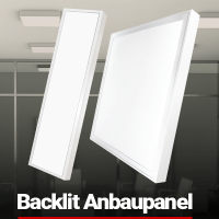 LED Anbaupanel Aufbaurahmen UGR19 Backlit