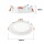 LED Einbaupanel blendarm rund weiß Ø170mm Warnweiß 3000K 12W UGR PLm
