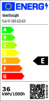 LED Panel 62 x 62 cm Warmweiß 3000K 40W Deckenleuchte Dimmbar 0-10V flimmerfrei PLe2.2