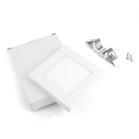 LED Aufbaupanel Tageslichtweiß 6000K 6.5W 480lm Einbaupanel eckig 120x120mm PLd2.0