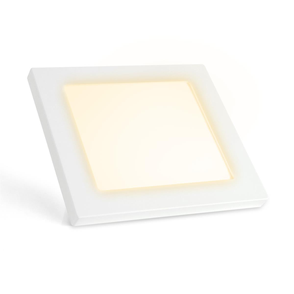 LED Aufbaupanel Warmweiß 3000K 12W 850lm Einbaupanel eckig 180mm PLd2.0