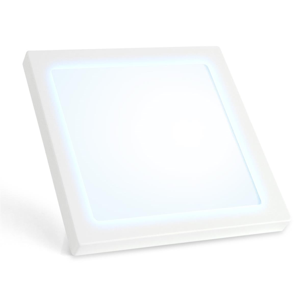 LED Aufbaupanel Tageslichtweiß 6000K 18W 1400lm Einbaupanel eckig 230x230mm PLd2.0