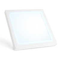 LED Aufbaupanel Tageslichtweiß 6000K 18W 1400lm Einbaupanel eckig 230mm PLd2.0