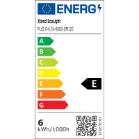 LED Aufbaupanel Tageslichtweiß 6000K 6.5W 480lm Einbaupanel rund 120mm PLd2.0