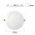 LED Einbaupanel rund weiß Ø170mm Warmweiß 3000K 12W PLm