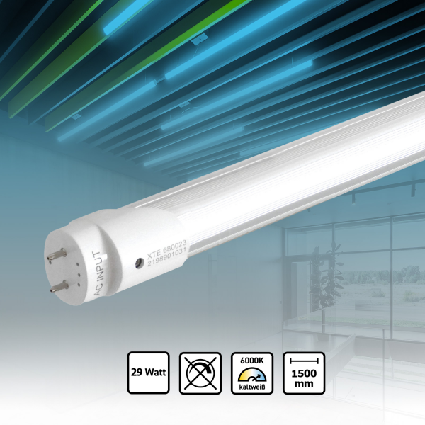 LED Leuchtstoffröhre 150cm Tageslichtweiß 6000K 29W T8 Ersatz G13 LED Tube