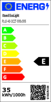 LED Panel 60x60cm 3000K-4000K-6000K 40W Lichtfarbe umschaltbar flickerfrei Aufbaurahmen PLs3.0