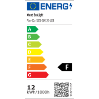 10x LED Einbaupanel blendarm rund weiß Ø120mm Warmweiß 3000K 12W UGR PLm