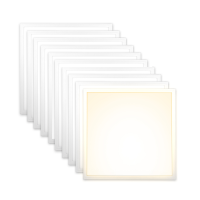 10x LED Panel 62x62 cm Warmweiß 3000K 40W Slim Design Alu PLe2.2
