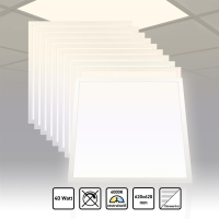 10x LED Panel 62x62 cm Neutralweiß 4000K 40W 3400lm...