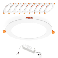 10x LED Einbaupanel Warmweiß 3000K 12W...