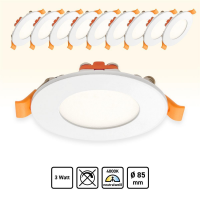 Xtend 10x LED Panel rund Neutralweiß 3W...