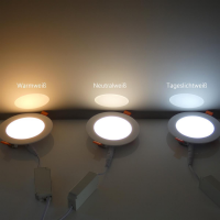 Xtend 10x LED Panel rund Neutralweiß 3W Ø85mm 4000K Einbaupanel Trafo