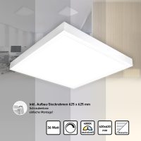 LED Panel 62x62cm Neutralweiß 4000K 36W dimmbar...