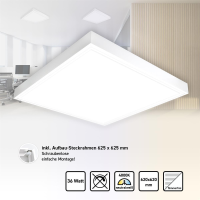 AKTION! LED Panel 62x62 Neutralweiß 4000K 36W 4320lm Aufbaurahmen Alu PLs3.0