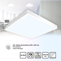 LED Panel 62x62 neutralweiß mit AufbauRahmen 5000K...