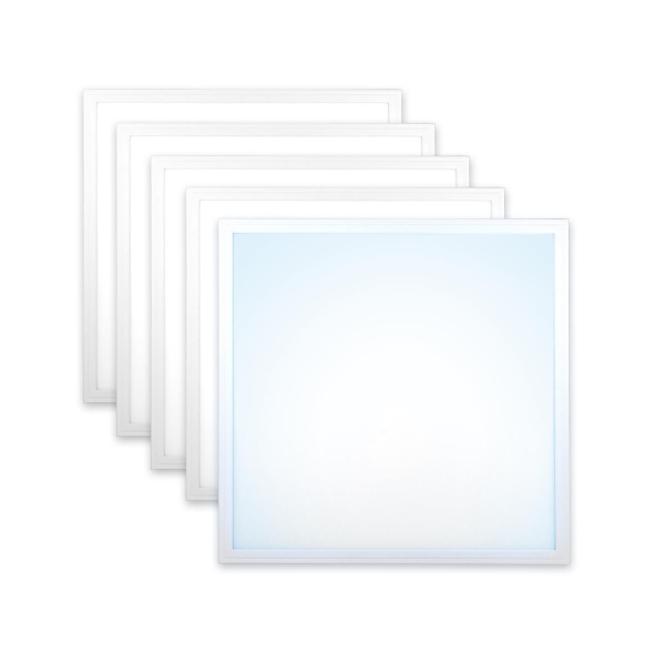 5x LED Panel 62x62 Tageslichtweiß 6000K 36W dimmbar 0-10V PLs3.0
