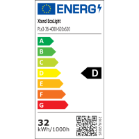 5x LED Panel 62x62 neutralweiß 4000K 36W 4320lm LED Rasterleuchte PMMA
