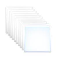 10x LED Panel 62x62 Neutralweiß 5000K 40W Slim...