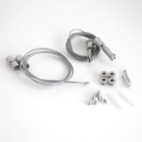 Aufhängeset Drahtseil LED Panel 62x62 Montageset Aufhänger