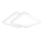 2x LED Panel 62x62 Neutralweiß 4000K 40W Steck-Aufbaurahmen PLe2.2