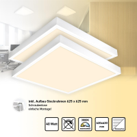 2x LED Panel 62x62 cm Warmweiß 3000K 40W...