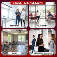 LED Panel 62x62 Neutralweiß 5000K 40W Alu Steck-Aufbaurahmen PLe2.2