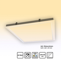 LED Panel 62x62 Warmweiß 3000K 40W Steck...