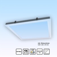 LED Panel 62x62 Tageslichtweiß 6000K 40W mit Einbaurahmen PLe2.2