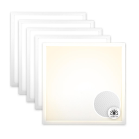 5x LED Panel 62x62 Neutralweiß 4000K 36W UGR<19 blendarm Slim Alu PLs3.0
