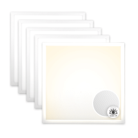 AKTION! 5x LED Panel 62x62 Neutralweiß 4000K 36W UGR<19 blendarm Slim Alu PLs3.0