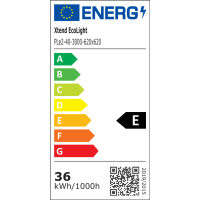 LED Panel 62x62 Warmweiß 3000K 40W dimmbar Fernbedienung Aufbaurahmen PLe2.2