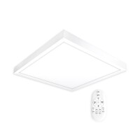 LED Panel 62x62 Neutralweiß 5000K 40W dimmbar mit Fernbedienung u. Steck-Aufbaurahmen PLe2.2