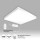 LED Panel 62x62 Neutralweiß 5000K 40W dimmbar mit Fernbedienung u. Steck-Aufbaurahmen PLe2.2
