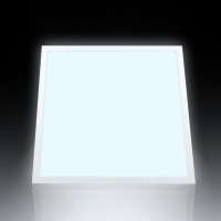 LED Panel 62x62 Tageslichtweiß 6000K 40W dimmbar mit Fernbedienung u. Steck-Aufbaurahmen PLe2.2