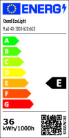 10x LED Panel 62x62 Warmweiß 3000K 40W dimmbar Fernbedienung PLe2.2