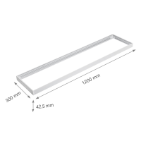 LED Panel 120x30 3CCT 3000K-4000K-6000K 40W dimmbar 2.4G Fernbedienung Aufbaurahmen PLs3.0
