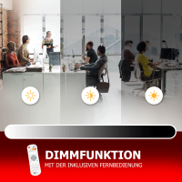 5x LED Panel 62x62cm 3CCT dimmbar 40W  2,4G Fernbedienung Slim Alu