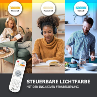 5x LED Panel 62x62cm 3CCT dimmbar 40W  2,4G Fernbedienung Slim Alu