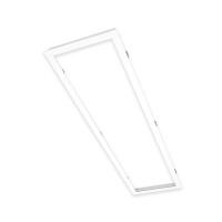 10x LED Panel Montage Rahmen Deckeneinbaurahmen 120x30cm Alu weiß Deckenausschnitt