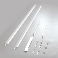 10x LED Panel Montage Rahmen Deckeneinbaurahmen 120x30cm Alu weiß Deckenausschnitt