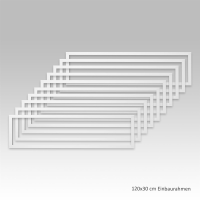 10x LED Panel Montagerahmen Deckeneinbaurahmen 120x30cm...