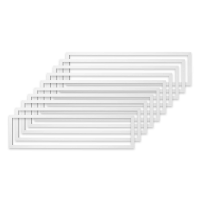 10x LED Panel Montagerahmen Deckeneinbaurahmen 120x30cm Alu weiß Deckenausschnitt