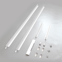 10x LED Panel Montagerahmen Deckeneinbaurahmen 120x30cm Alu weiß Deckenausschnitt