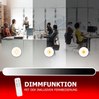 LED Panel 60x60 3CCT 3000K-4000K-6000K 40W dimmbar Deckenleuchte 2.4G Fernbedienung