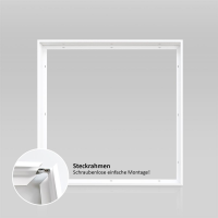 LED Panel 60x60 3CCT 3000K-4000K-6000K 40W dimmbar Fernbedienung 2.4G Steck-Aufbaurahmen PLs3.0