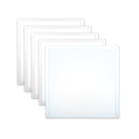 5x LED Panel 62x62 Neutralweiß 5000K 40W 3400lm Slim Design Alu PLe2.2