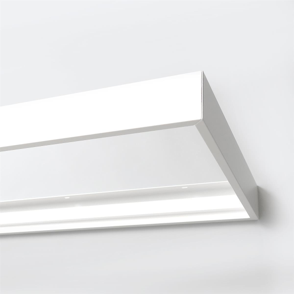 LED Panel Aufbaurahmen Classic 120x15cm Weiß Aufputz Montagerahmen