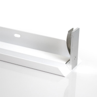 10x LED Panel 62x62cm Aufbaurahmen Alu weiß Aufputz schraubenlose Montage