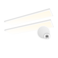2x LED Panel 120x30 Neutralweiß 4000K 36W UGR19 Aufbaurahmen PLs3.0